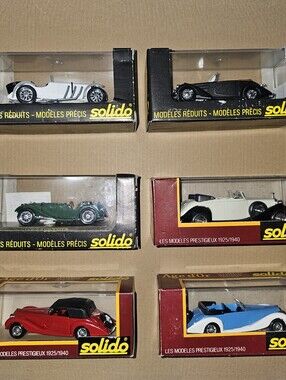 Vintage Solido Age d'Or die cast France 1/43 scale Mercedes Talbot Jaguar Royce